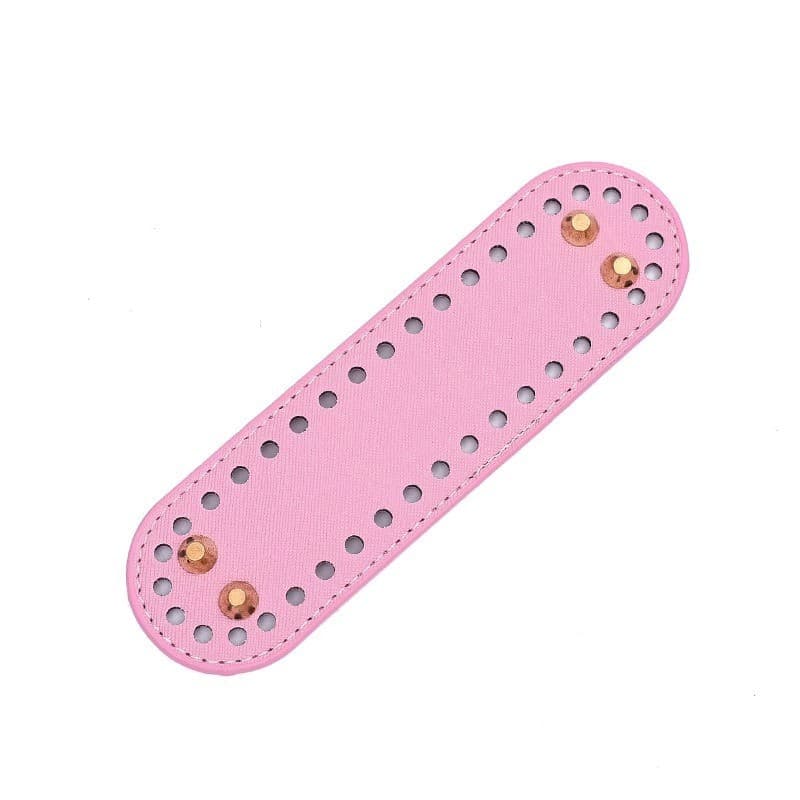 Pano de pano saco de mão de couro genuíno engrossado inferior Oval fundo redondo gancho saco acessórios pano inferior DI