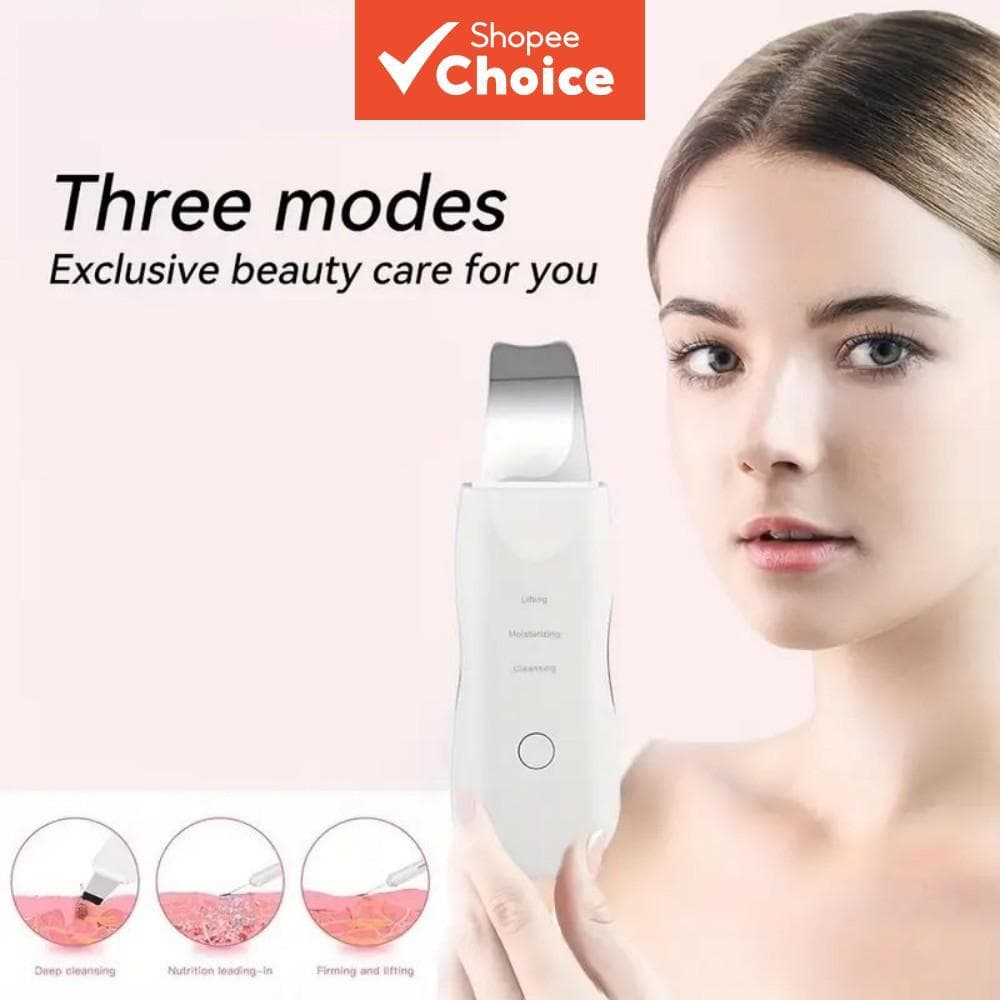 Ferramenta de limpeza facial - tipo raspador vibratório, limpador de pele, espátula removedora de cravos, instrumento de
