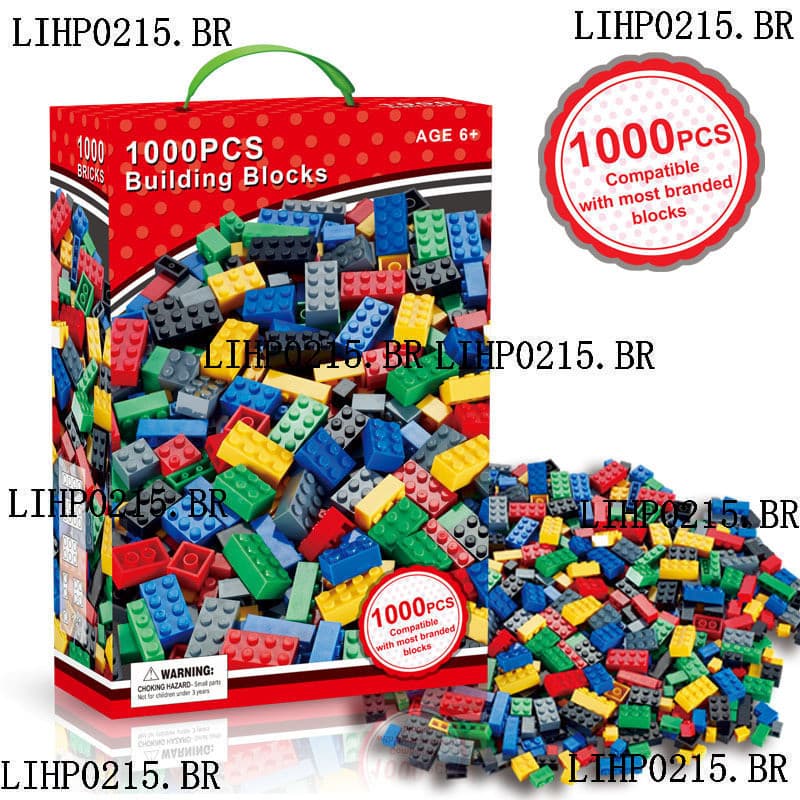 Novo estilo 1.000 partículas crianças educacional montagem peças de brinquedo variedade Slide meninos meninas pequenos p
