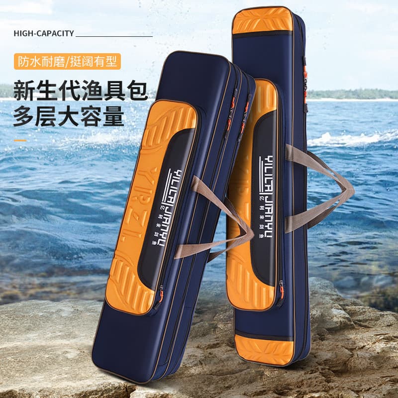 55-85cm saco de vara de pesca curta à prova dwaterproof água isca vara saco multifuncional curto vara de pesca no gelo p