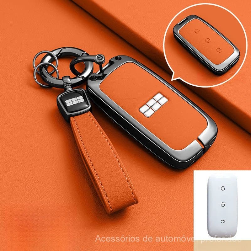 For Geely Galaxy EX5 E5 L6 L7 EMI NO. 1 Capa para Chave de Carro em Liga de Zinco, Chaveiro, Proteção Completa sem Chave