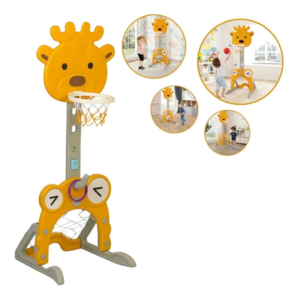 Centro Esportivo Infantil 5em1 Basquete Colorido Importway