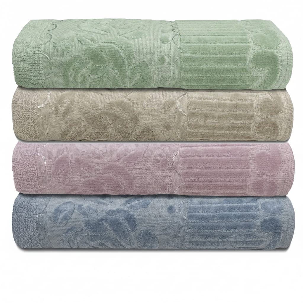 Kit 4 Toalhas de Rosto 100% Algodão Aveludada Macia Alta Absorção Premium Super Luxo