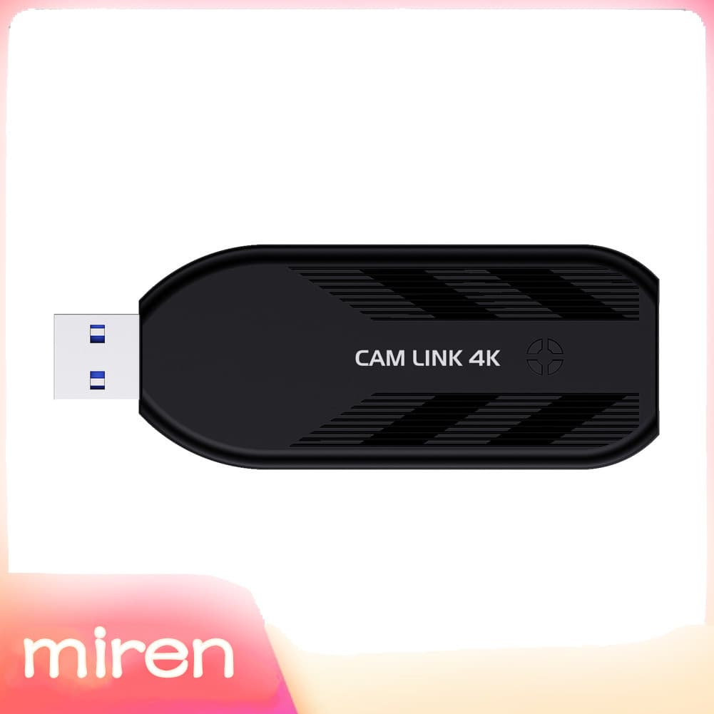 miren.br Placa de captura de vídeo 4K Camera Link Gravação 1080P via filmadora DSLR com suporte para dispositivo HD de