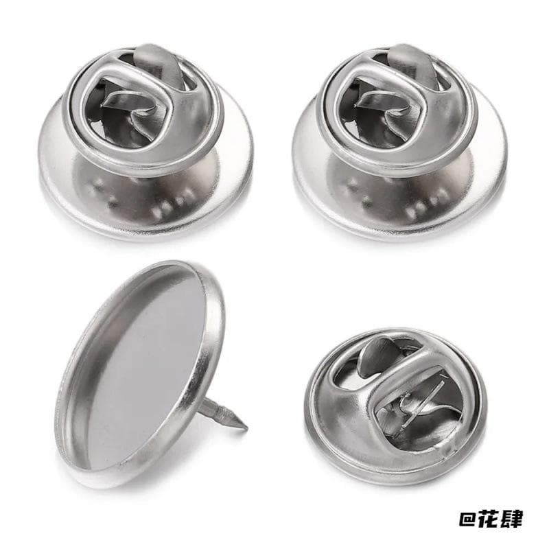Material de fivela Anti-reflexo fivela de borboleta jóias fazendo suprimentos All-match simples Base de broche de aço in