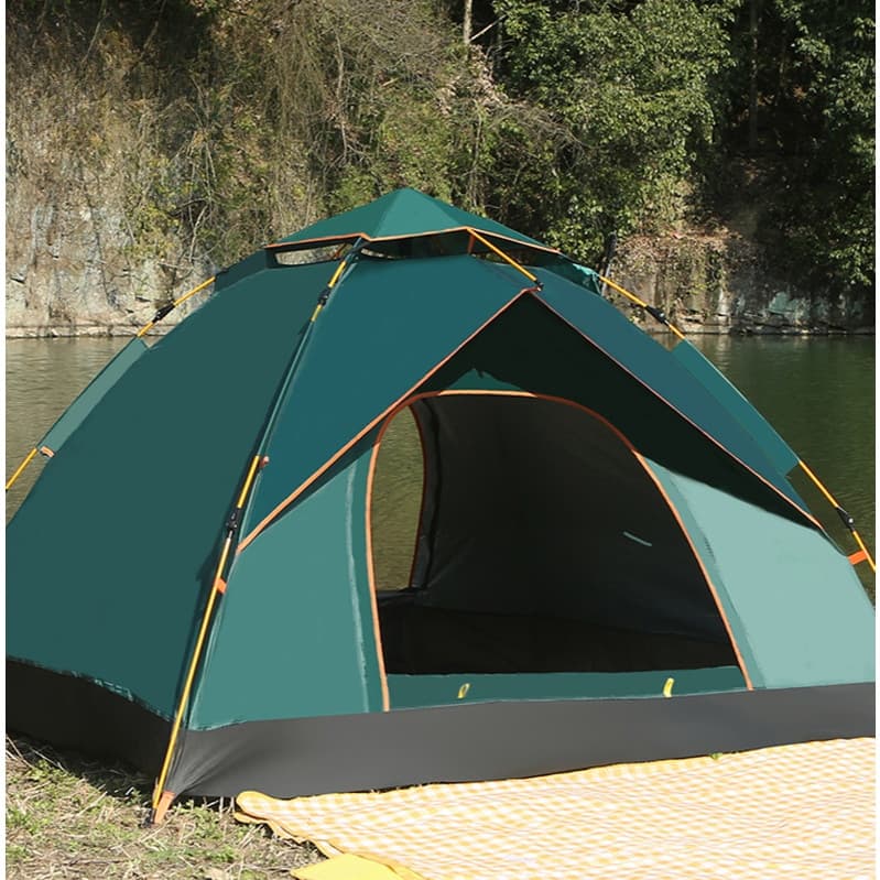 Barraca Camping 210*210*135cm Portátil A Prova D'agua Barraca De Acampamento 4 Pessoas De Praia