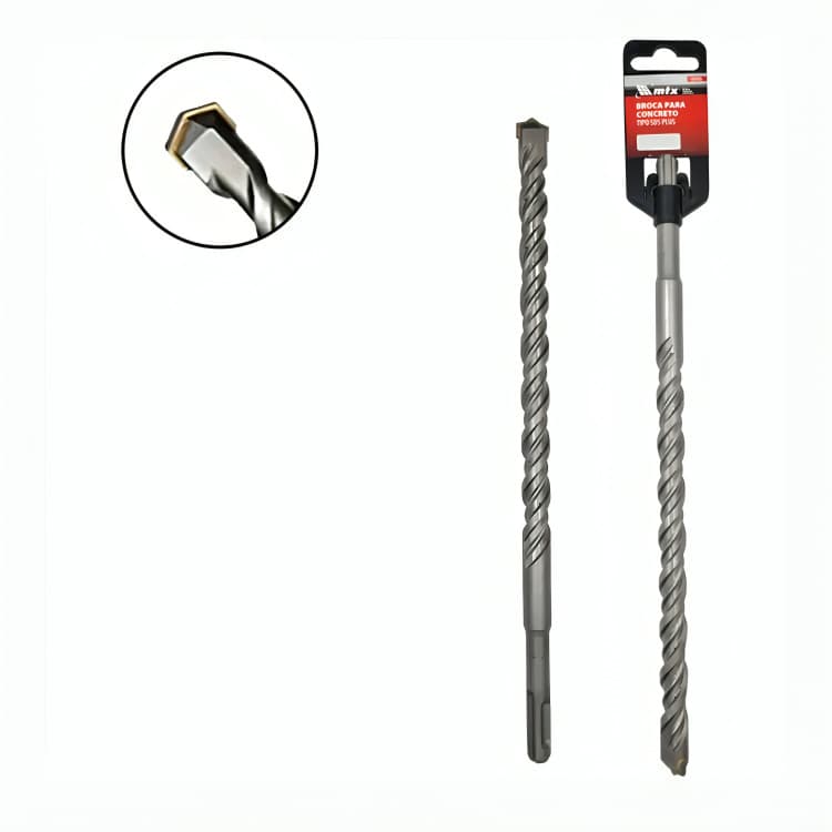 BROCA CONCRETO 10X210MM SDS PLUS PONTA CRUZ MTX 1PC