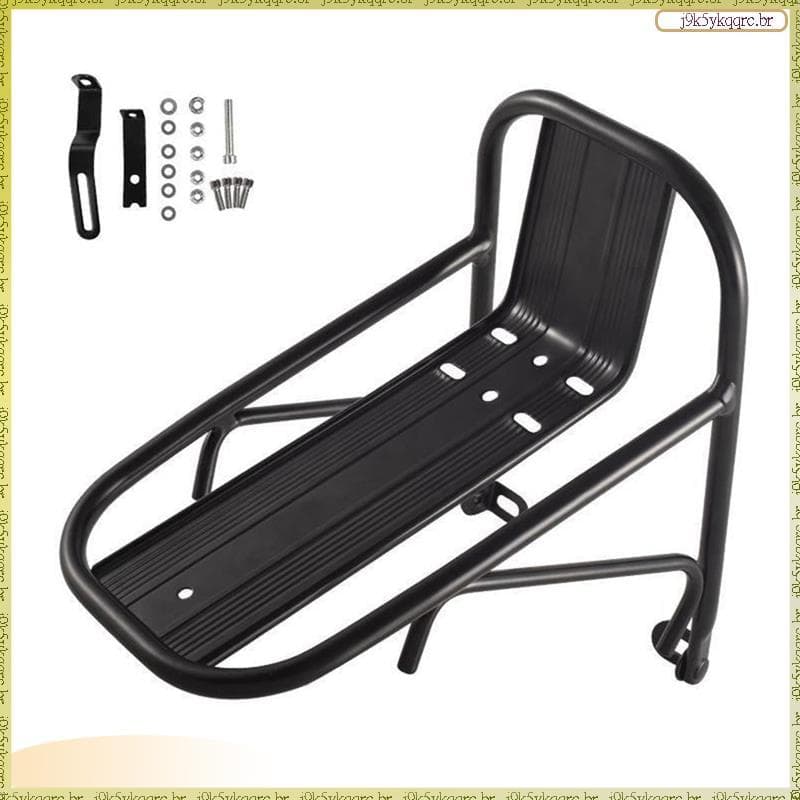[Leqn] Rack Dianteiro De Bicicleta Suporte De Cesta Frontal De Liga De Garfo Equipamento