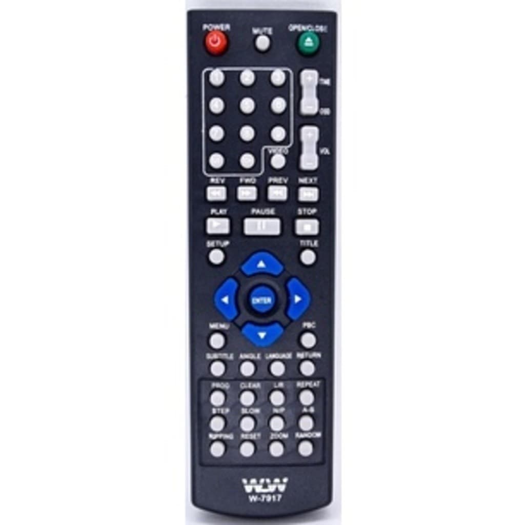 10 Controle Remoto Dvd Tectoy 7917 - Substituto Compatível bc