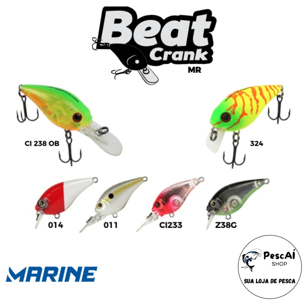 Isca Artificial - Marine Sports - Beat Crank MR 45 - Fundo - Floating - 4.5 cm - 6.8 g - Tucunaré