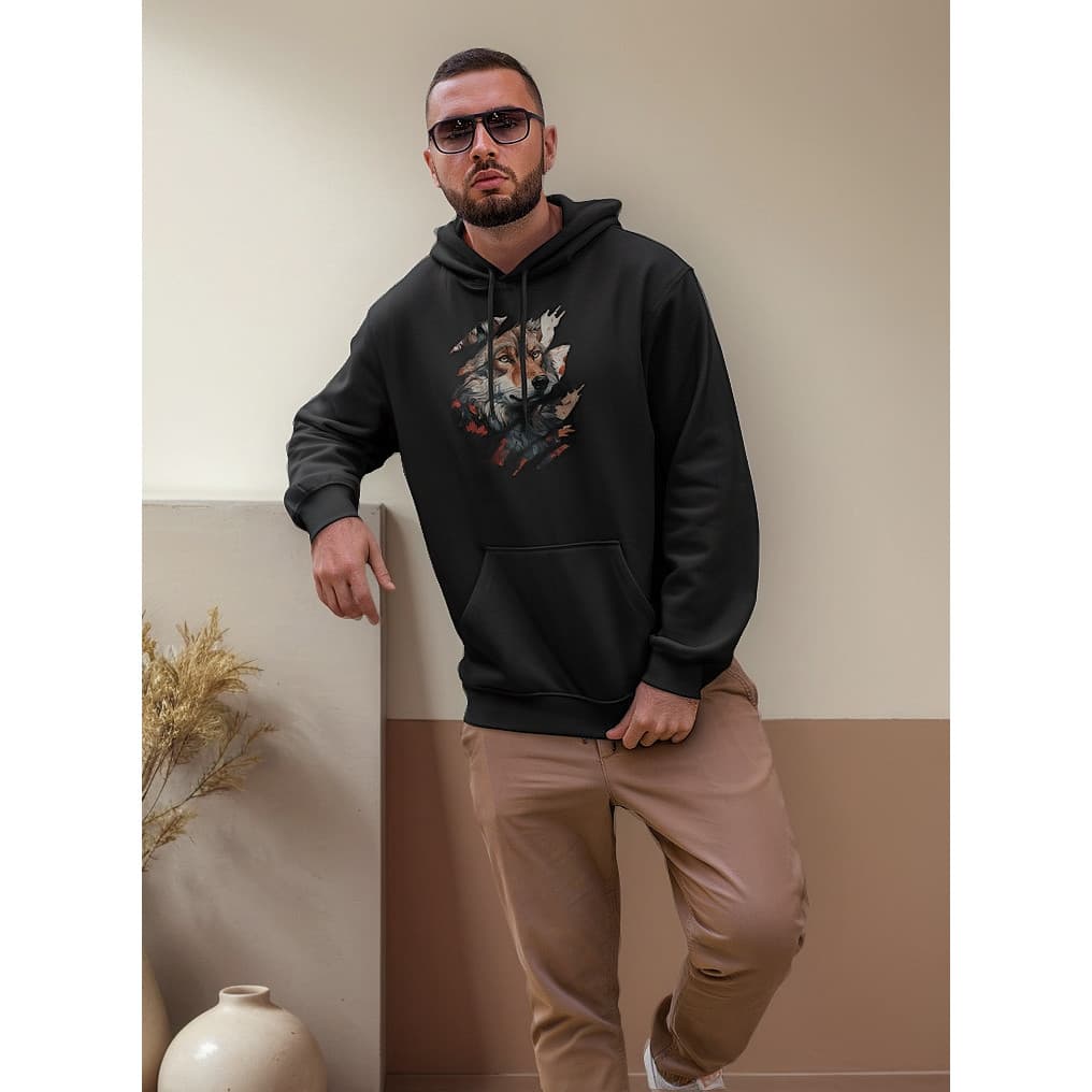 Moletom Blusa De Frio Lobo Garra Wolf Streetwar Inverno Moda