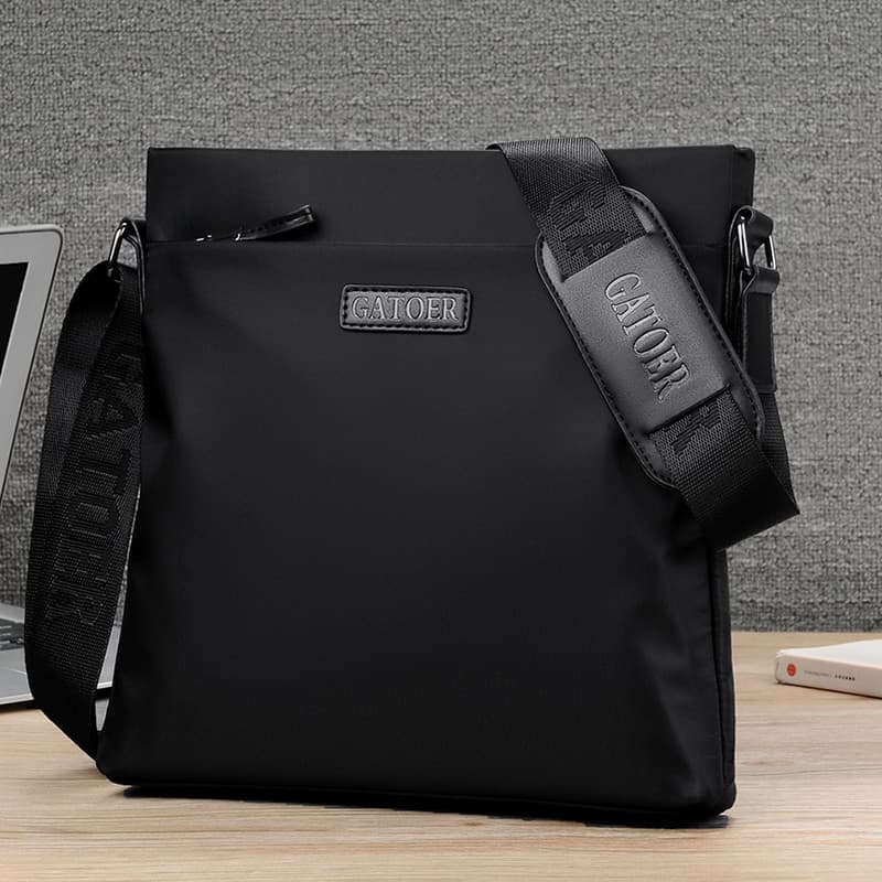 Bolsa mensageiro da moda nacional Oxford pano Vertical bolsa masculina quadrada bolsa de ombro Casual mochila esportes d