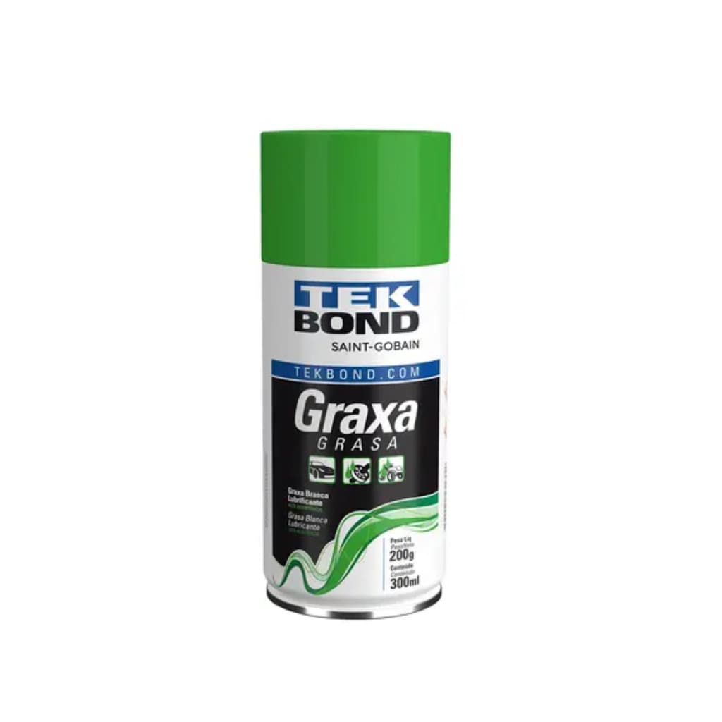 Graxa Branca Spray Lítio 300ml 200g - Tekbond