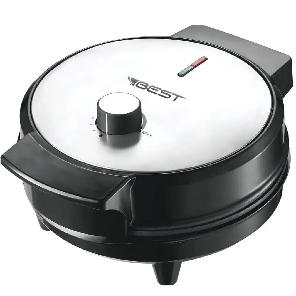 Waffles Maquina Crepeira Profissional Best 1000w Wafles Cor Preto