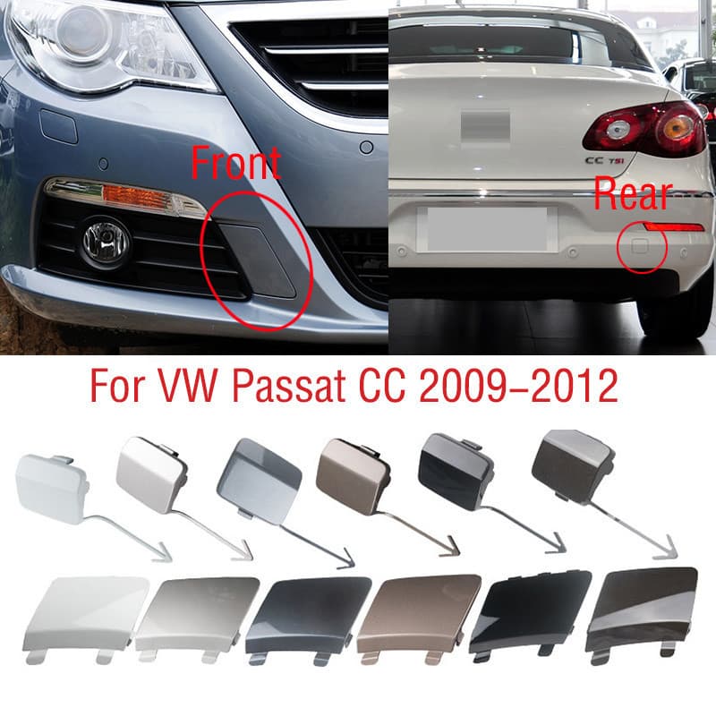 1PC Para VW Passat CC 2009-2012 Amortecedor Dianteiro Traseiro Do Carro Gancho De Reboque Capa Transportando Olho Guarni