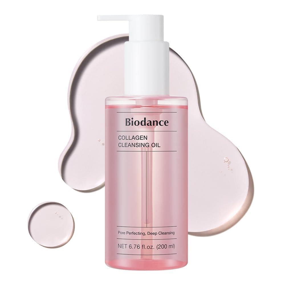 Óleo de Limpeza com Colágeno BIODANCE, Óleo Facial de Limpeza, Removedor Suave de Maquiagem, Removedor de Cravos e Espin