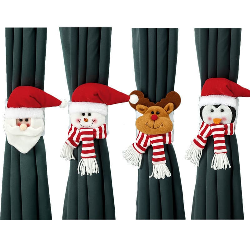 ChristmasCreativeDecorationCurtainDecorativeBuckleCartoonRestaurantHotelEmbraceWindowDecor