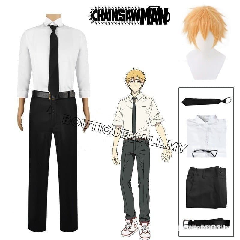 Fantasia de Cosplay de Anime Chainsaw Man Parte 2, Denji, Makima, Diabo, Pochita, Fantasia para Festa de Halloween em Ca