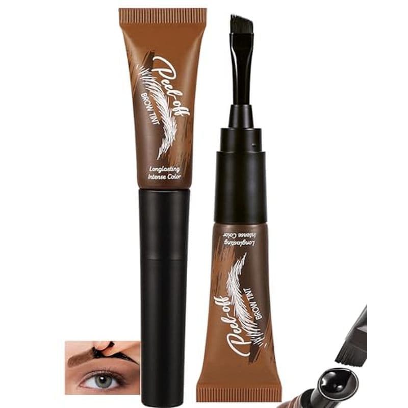 Gel De Sobrancelha De Tatuagem Fácil De Descascar , 2 Peças De Manchas À Prova D'água De Chocolate Descascado , Kit Prof