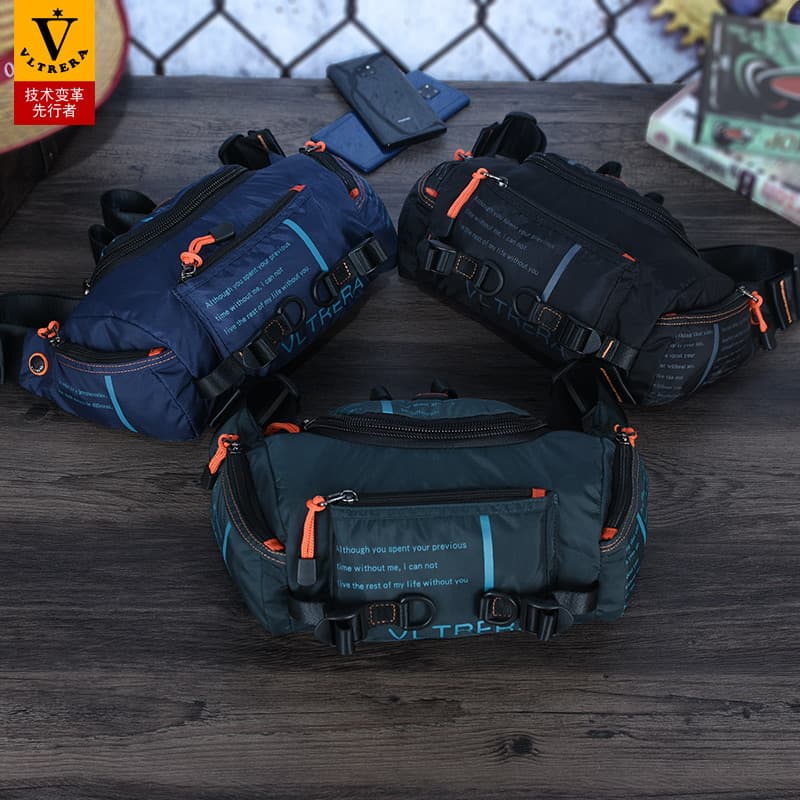 Bolsa de cintura multifuncional de grande capacidade, bolsa de ombro masculina, isca, corrida ao ar livre, esportes, car