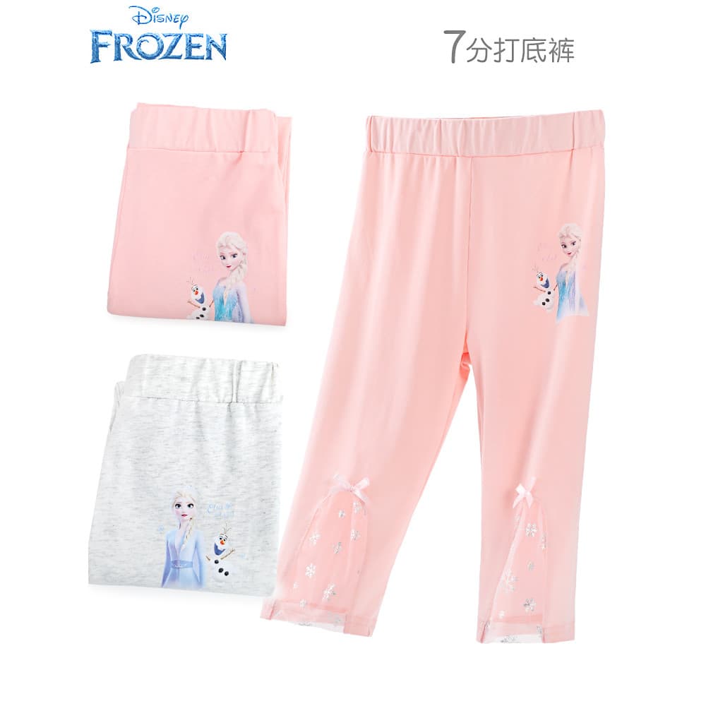 Disney disney meninas Leggings primavera verão estilo fino calças infantis puro algodão Elsa princesa bebê exterior usar