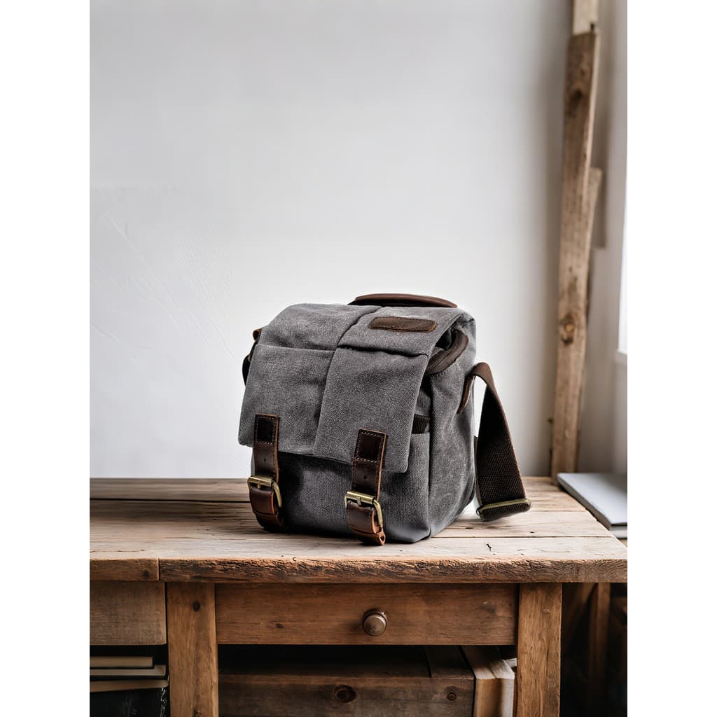 Casual lona slr câmera saco Retro Micro-única câmera saco de um ombro slr portátil pequeno masculino feminino saco do me