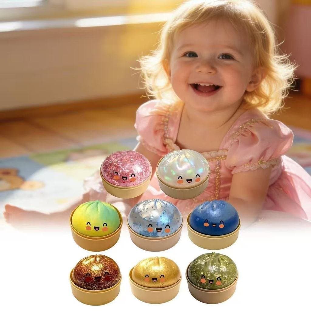Brinquedo antiestresse em formato de pãozinho, divertido e entretelhante, macio e não pegajoso, um ótimo item para alivi