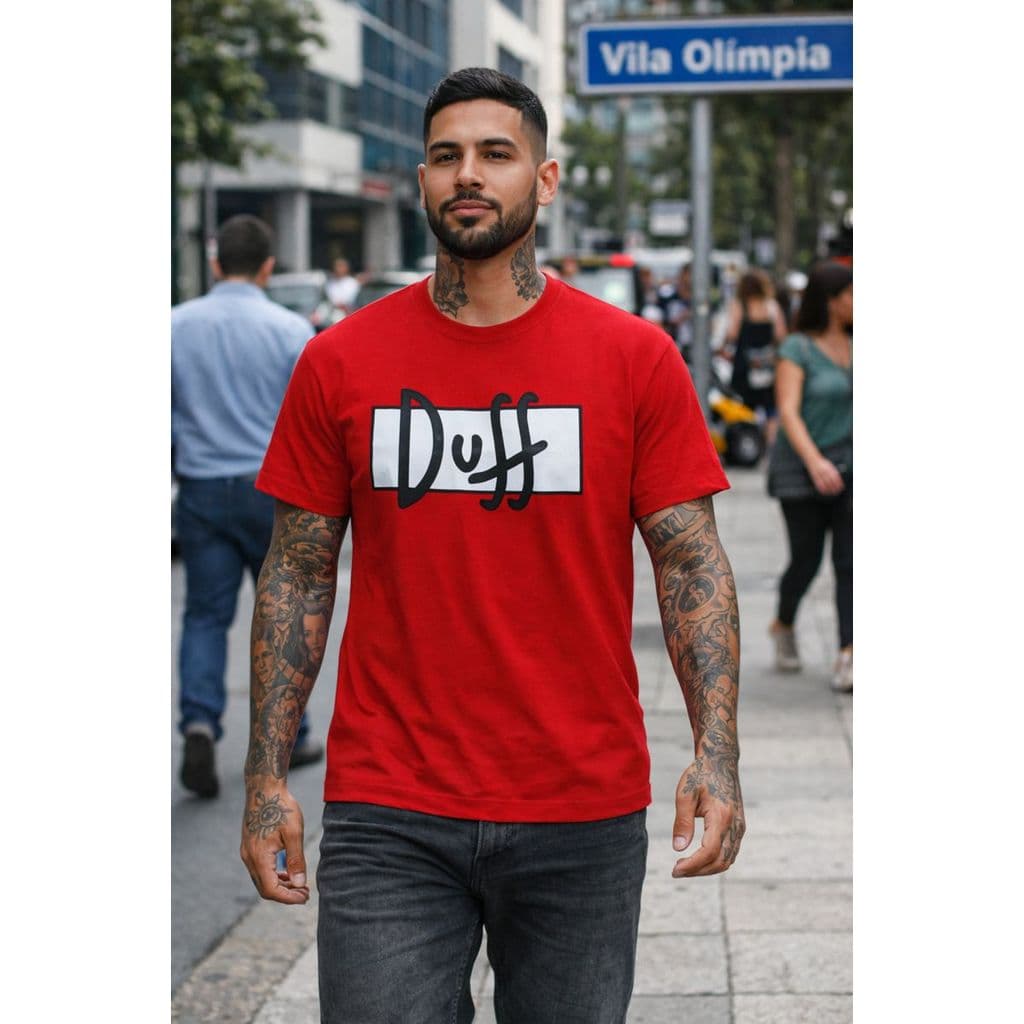 Camiseta Duff The Simpsons 100% Algodão