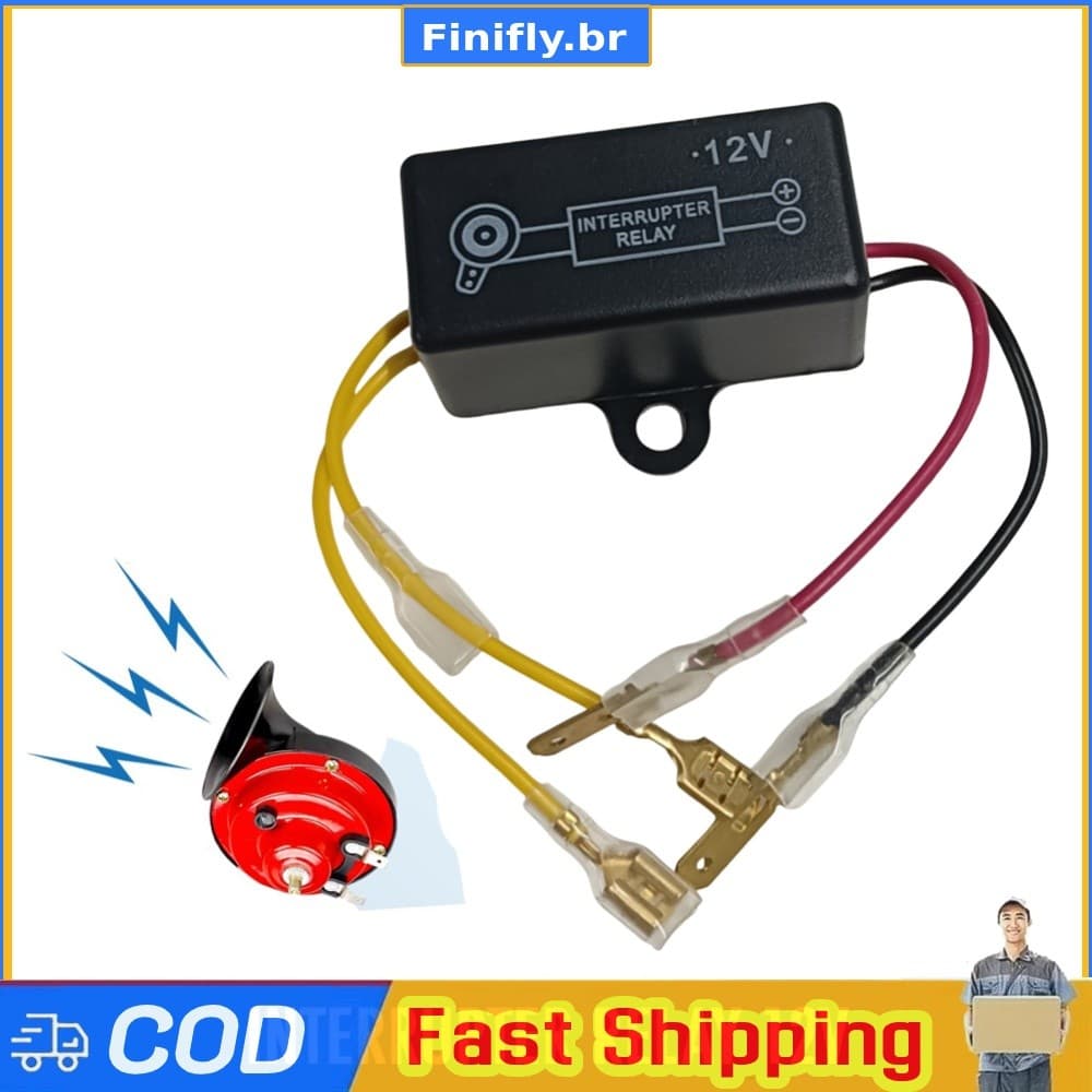 12V Chifre Auto Alto-Falante Sinal Relé Motocicleta Para Fazer Som Desconexão Disjuntor