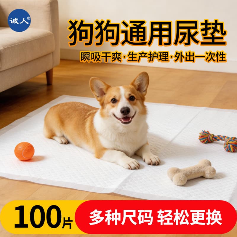 Almofada para troca de cachorro, almofada descartável espessada para troca de animais de estimação, desodorante, absorçã