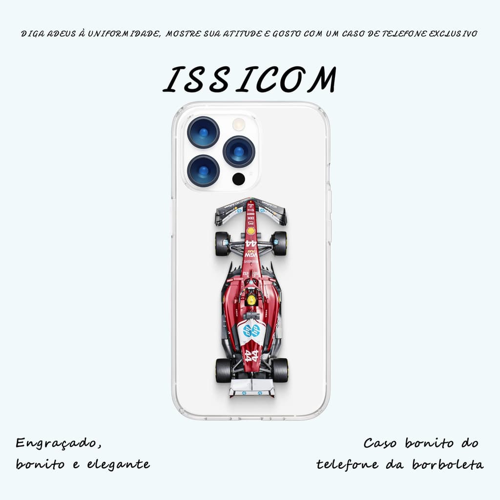 Capa de Celular F1 Caso de telefone mulher capinha capinha iphone Pintura para iPhone XR até 17 Pro Max