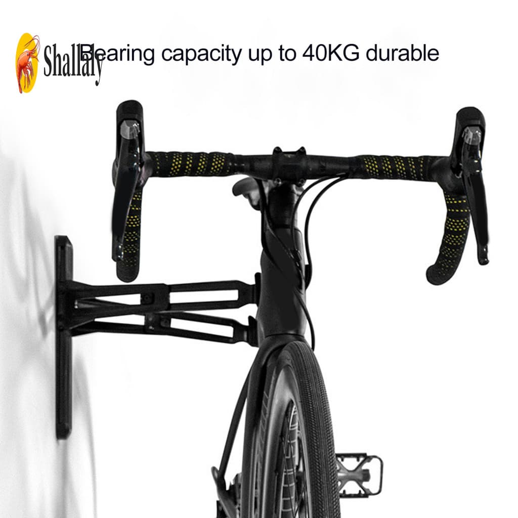 Wall-mounted Bike Hanger Bicycle Wall Mount Heavy Duty Metal Rack – Space-saving for Home Garage Apartment Suitable fo