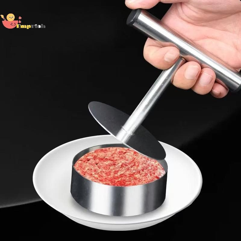 EMCH > Máquina De Hambúrguer Patty Aço Inoxidável Imprensa Molde Doméstico Novo