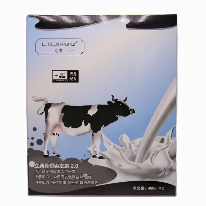 Meiwufa Lidian Milk Perfumado Creme de Cabelo Preto Meiwu Creme de Tintura de Cabelo Preto No. 1 creme vegetal de água t