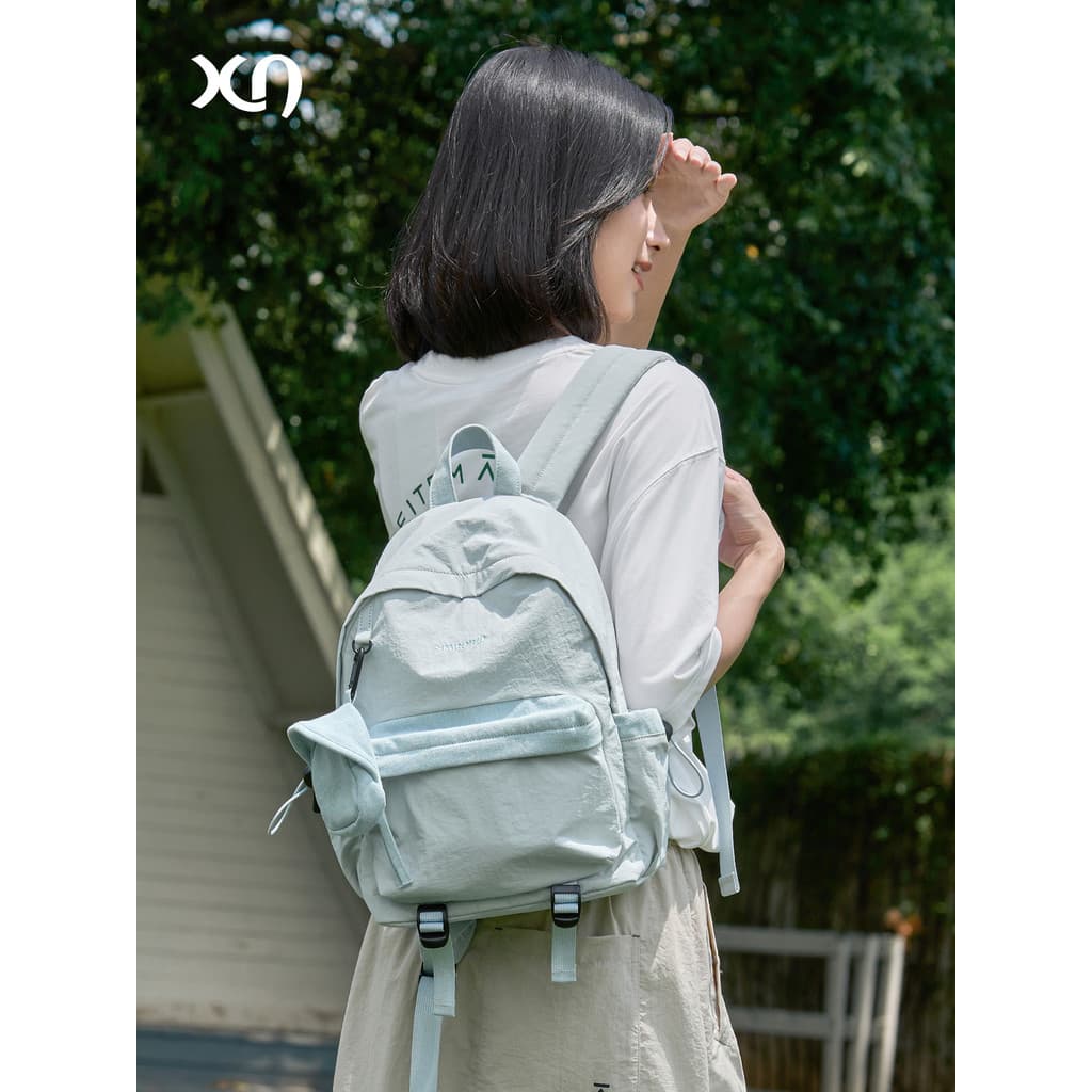 Shinmachi mochila meninas pequena mochila escolar ins nicho High-End sentimento montanhismo saco de viagem leve pequeno