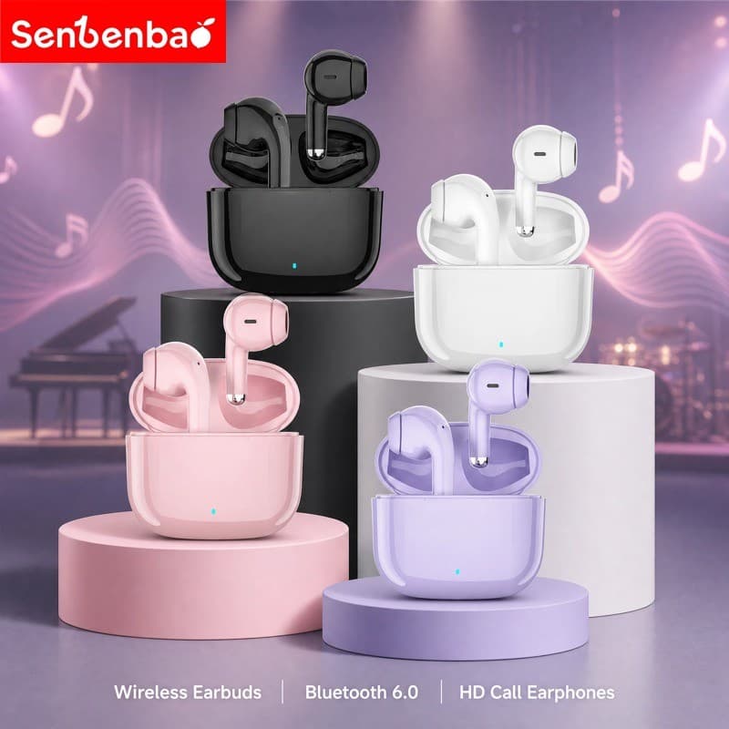 Senbenbao Fones De Ouvido LP40 Pro Premium Sem Fio Bluetooth Longa Vida Útil Da Bateria Microfone Embutido