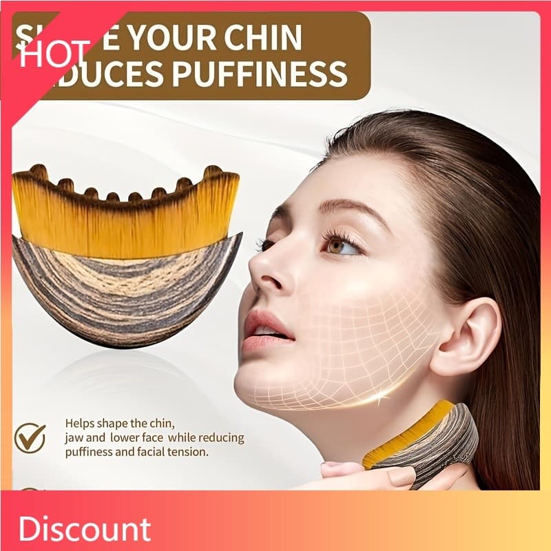AY8M-Lymph Pincel De Contorno Facial Atualização Eye Neck Care Body Brush Foundation Make-up