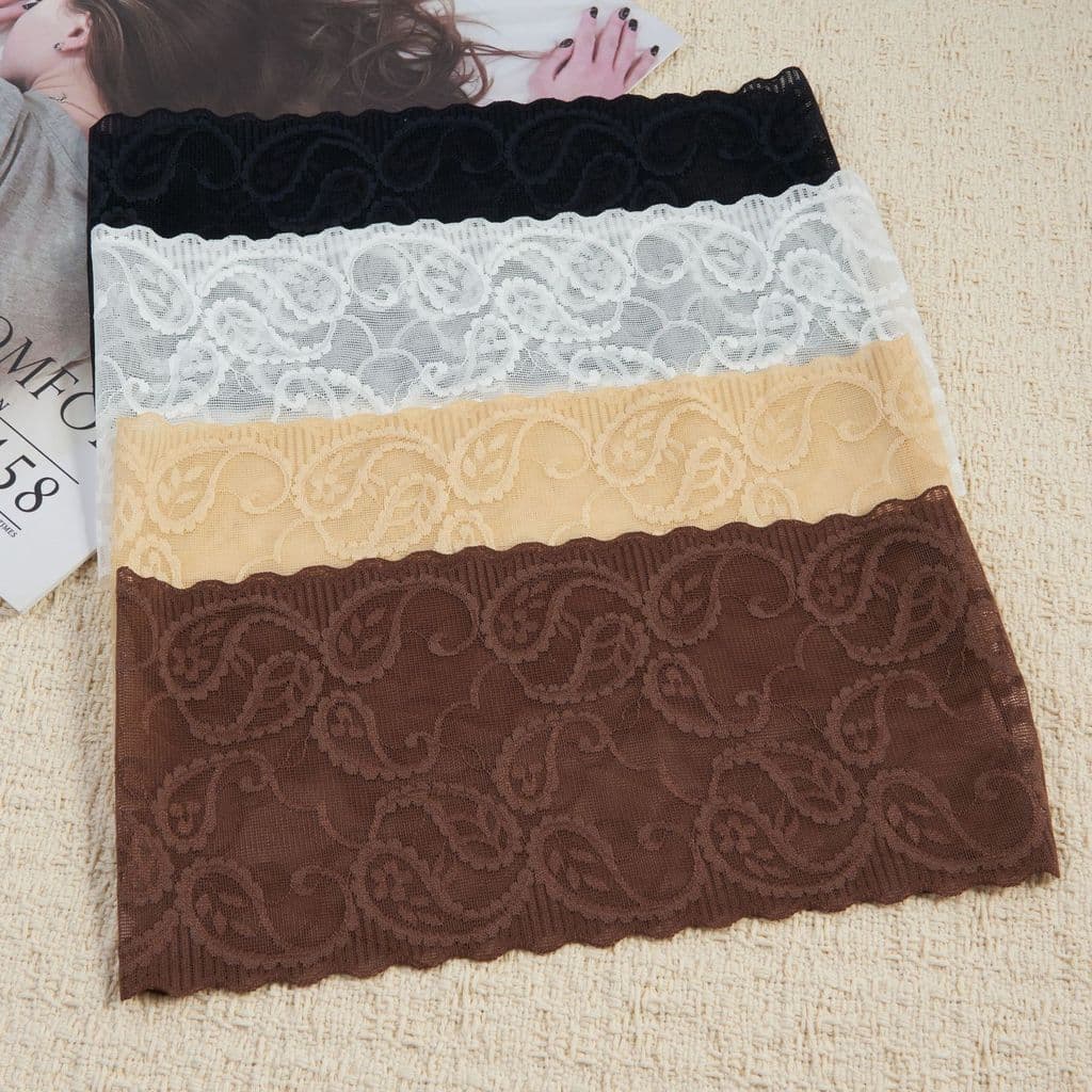 Nova faixa de cabelo vintage de alta elasticidade com renda paisley e bordas florais onduladas para mulheres.