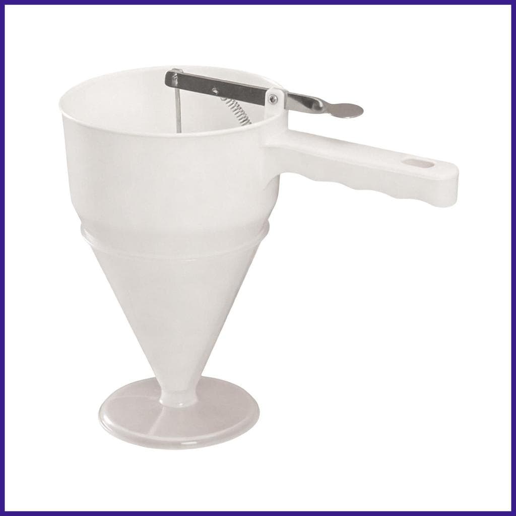 Dispensador De Panqueca Para Massa 1200ml Funil Muffins Fabricante Com Base Mistura De Waffle Cozinha Doméstica bsurlbr