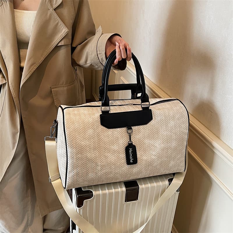 Moda saco de viagem High-End tecido Duffel saco feminino leve bolsa masculina grande capacidade de curta distância espor