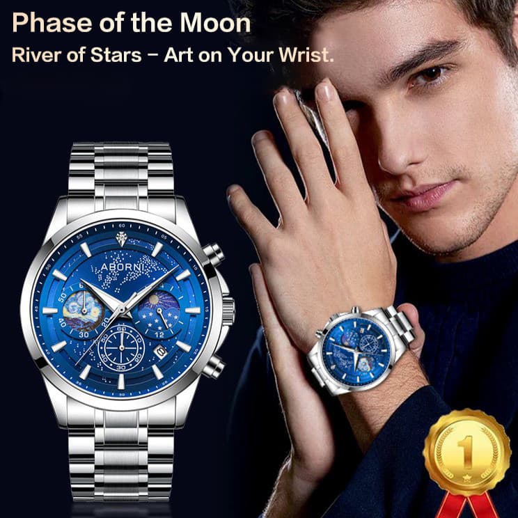 【Design Luminoso】Modern Glowinthedark Men's Quartz Watch Relógio Noturno/Resistente/Esportivo