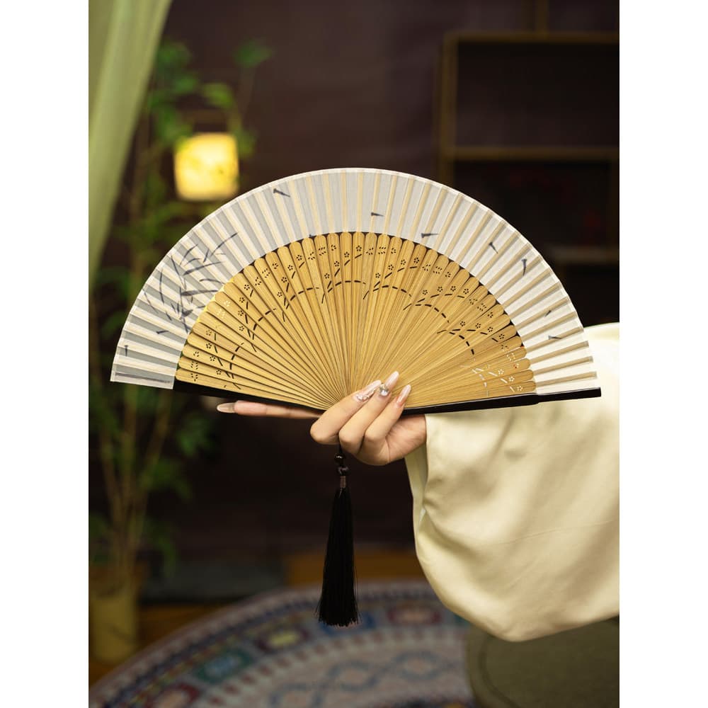 leque personalizado leque de mão leque personalizado de casamento P Elegante Cheongsam Passarela Antigo Hanfu Ventilador