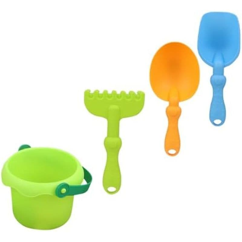Yardwe 1 Conjunto De Balde De Areia De Praia E Pá Para Brincadeiras De Verão Colagem Familiar Cor Aleatória