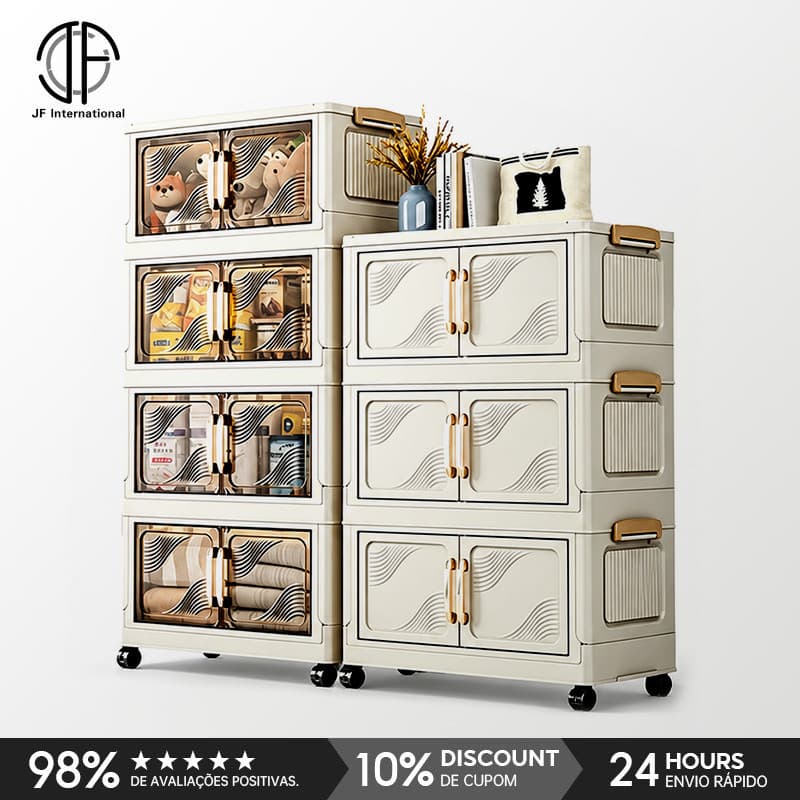 Armário Organizador Multifuncional Modular De Piso JF 3/4/5 Para Quarto De Cozinha Doméstica
