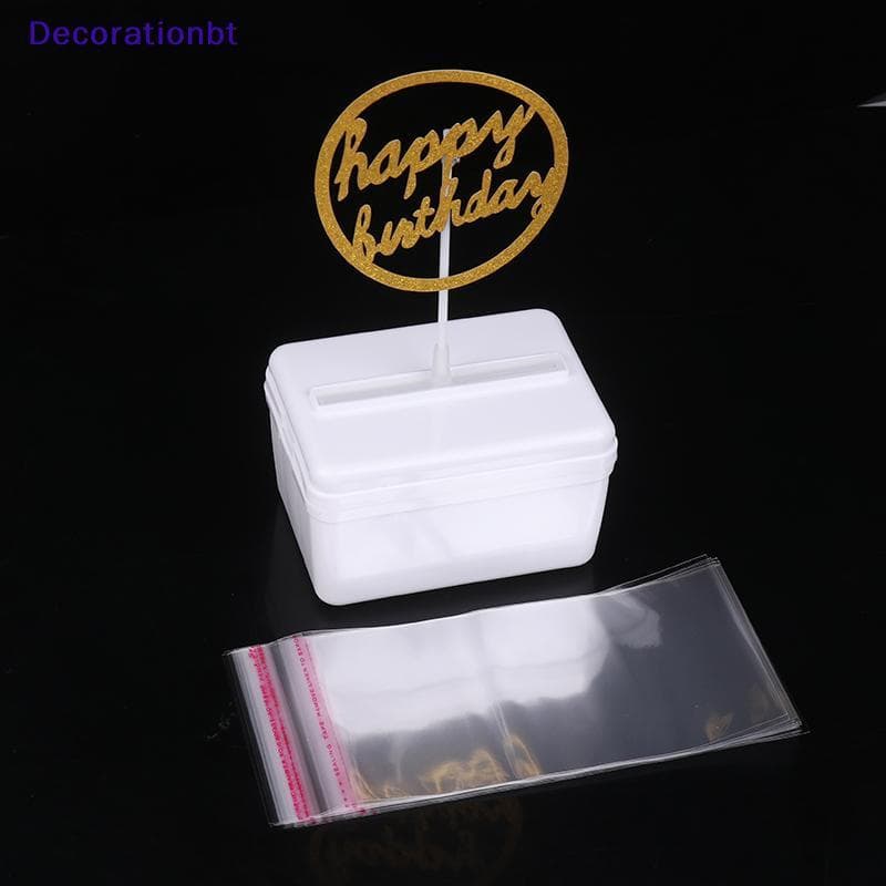 Decorationbt Engraçado Surpresa Bolo De Aniversário DIY Decoração Dinheiro Puxando Caixa Reutilizável Criativo Fazendo M