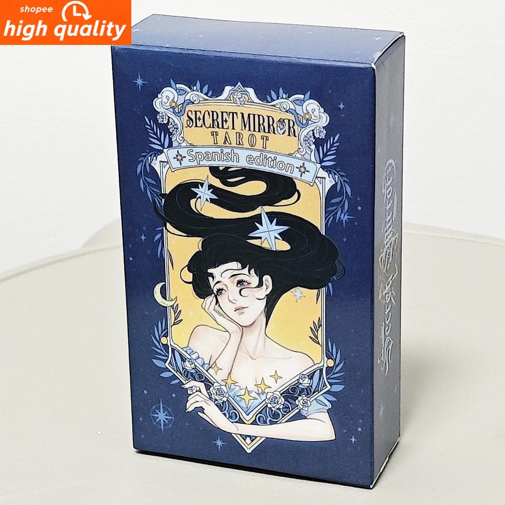 Baralho De Tarô Com Espelho Secreto , 10.3 * 6cm , 78 Peças , Cartas Modernas Energia De Cura Para Iluminar A Vida e-485