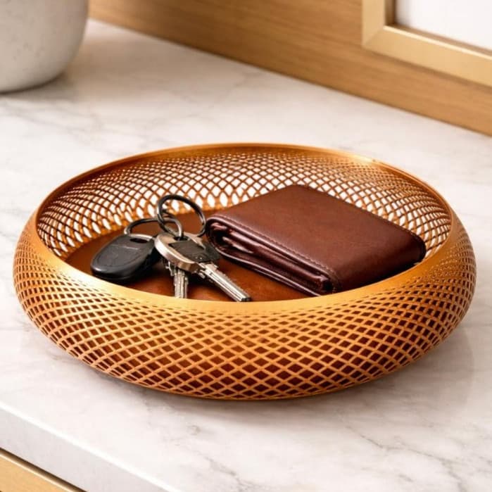 Cesto Porta Objetos Organizador de Mesa Decorativo e Porta Treco Moderno Casa