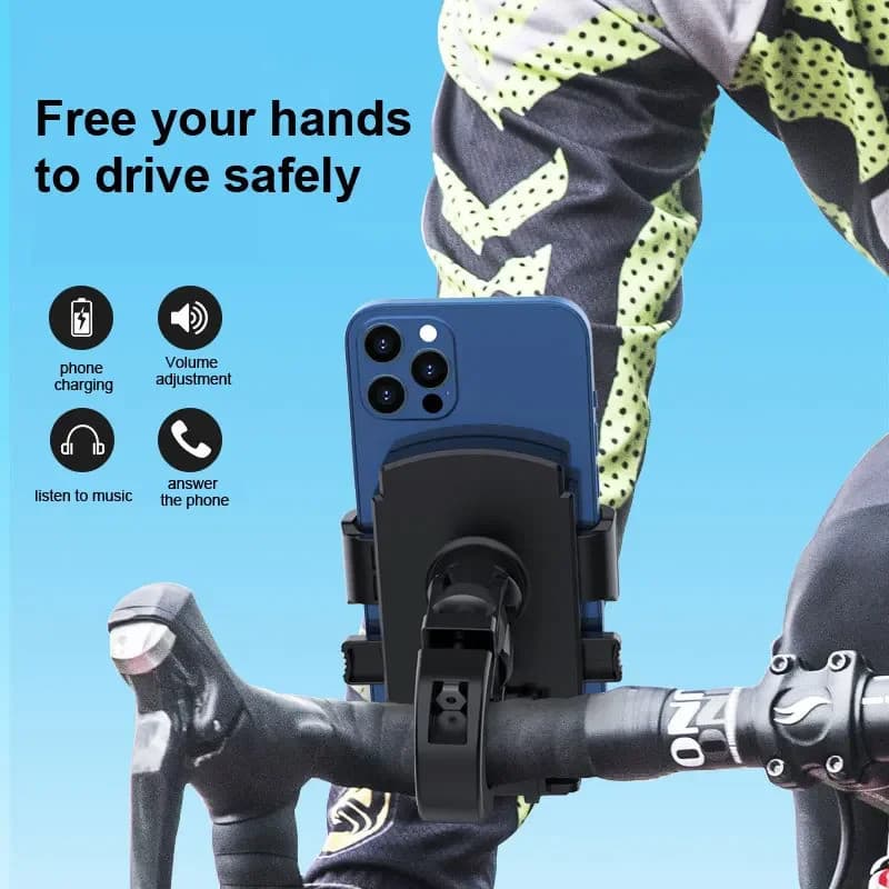 X-TIGER Suporte De Telefone Para Bicicleta 360 Giratório Motocicleta Antiderrapante GPS Clipe Fixo Carro