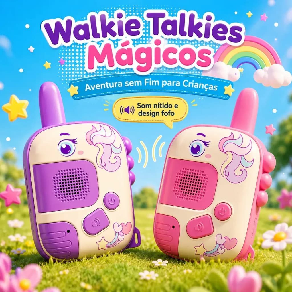 Walkie Talkie Infantil Rádio Comunicado Brinquedo Kid Alque