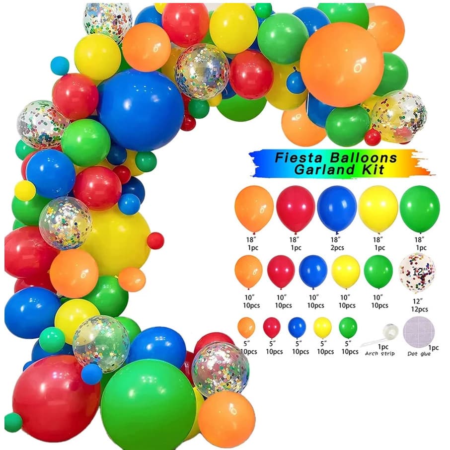 Balão Bexiga Liso Balões Colorido Kit 120 Peças Aniversário Festas Para Criança mm-qq12